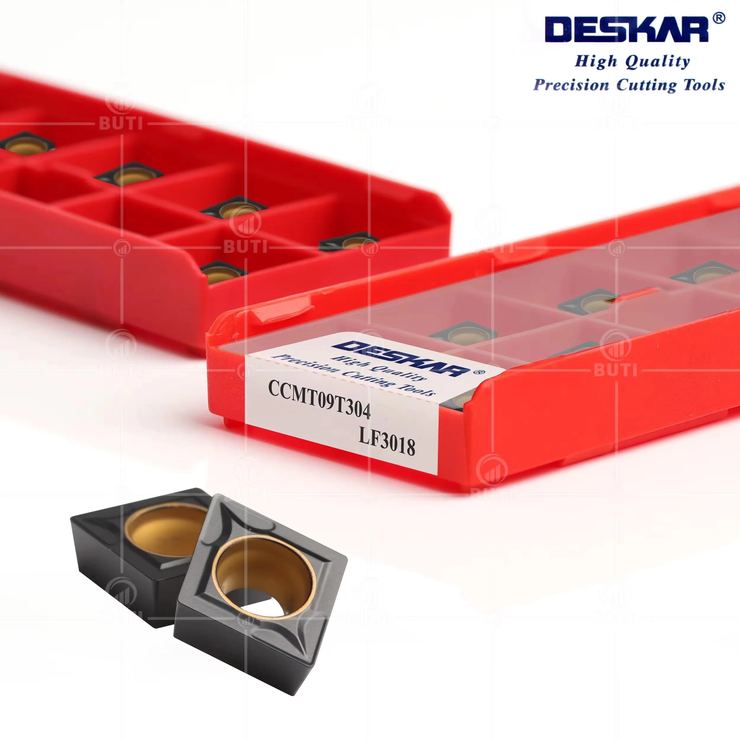 DESKAR 100% Original Turning Inserts CCMT09T304/08 LF3018 Numerical Control Machining Cast Iron Rhombus Inner Hole Turning Tools
