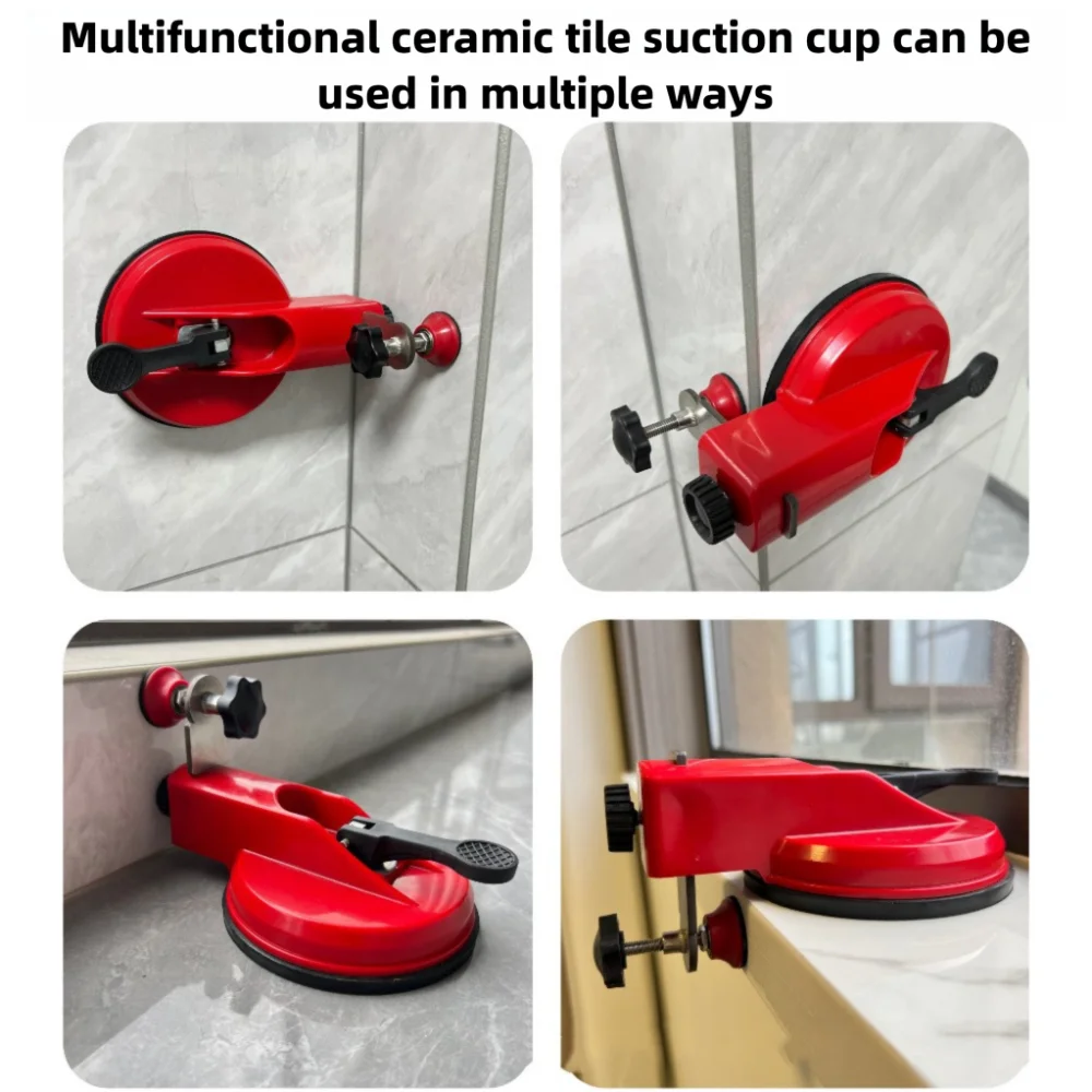 1 Set starke Saugkraft, Fliesen-Installationswerkzeug, Hebe-Befestigungszubehör, Nivelliergerät, Saugnapfspanner, rechtwinkliger Fixierer