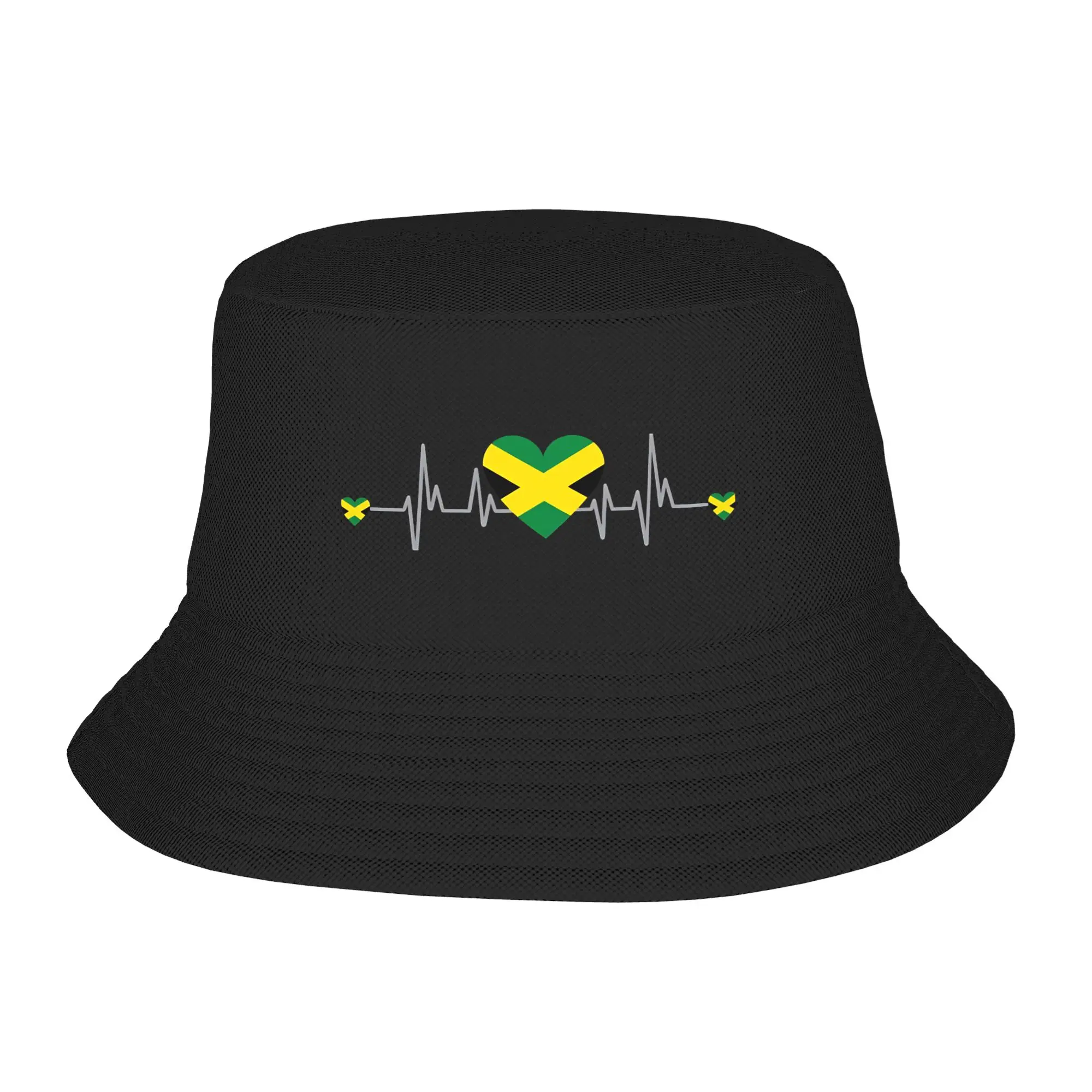 JAMAICA HEARTBEAT  Bucket Hats for Teen Beach  Bob Hat for Vacation Caps