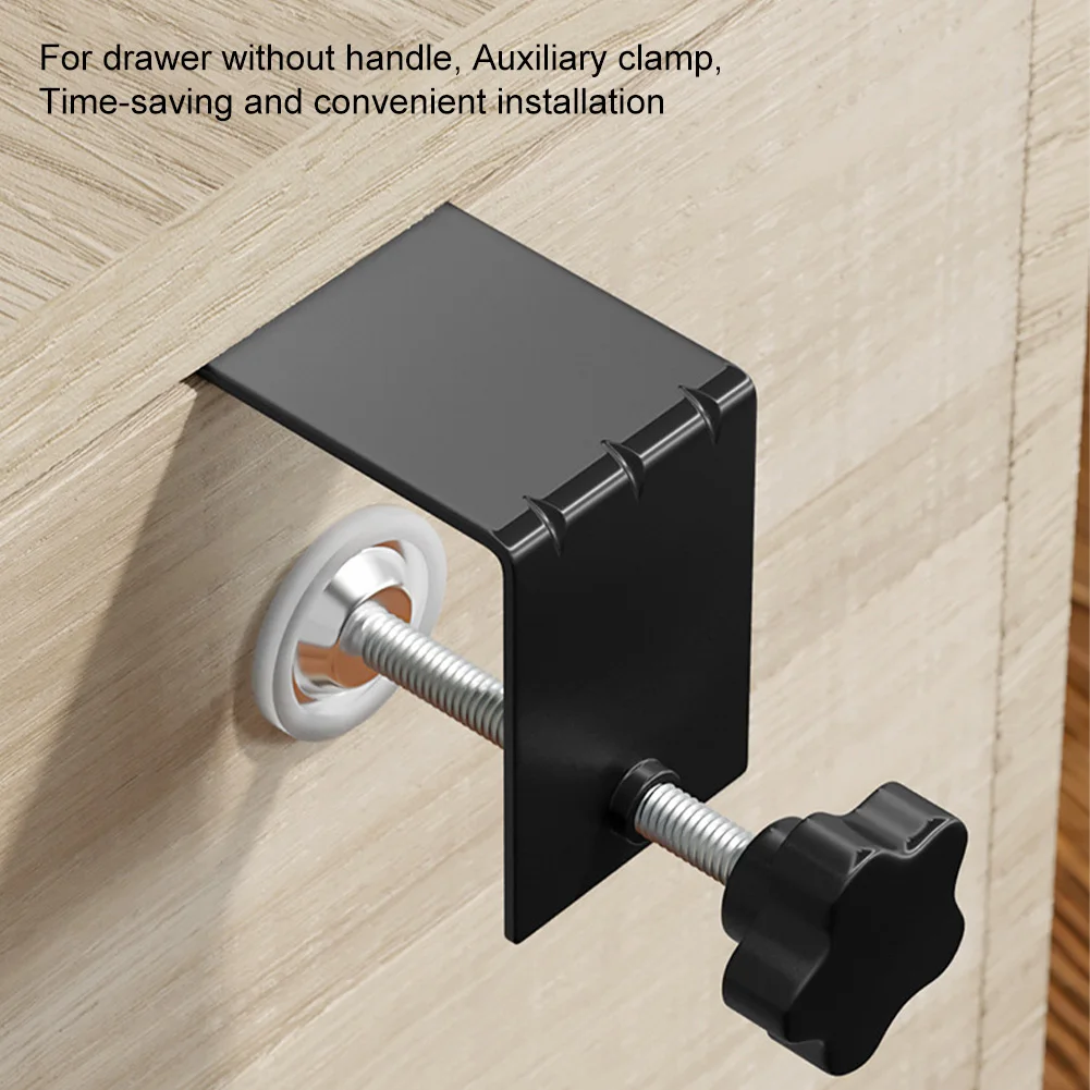 

Drawer Front Installation Fixing Clamps, Hardware Portable Drawer Panel Mounting Clips, Carpenter Steel Woodworking Cabinet Tool