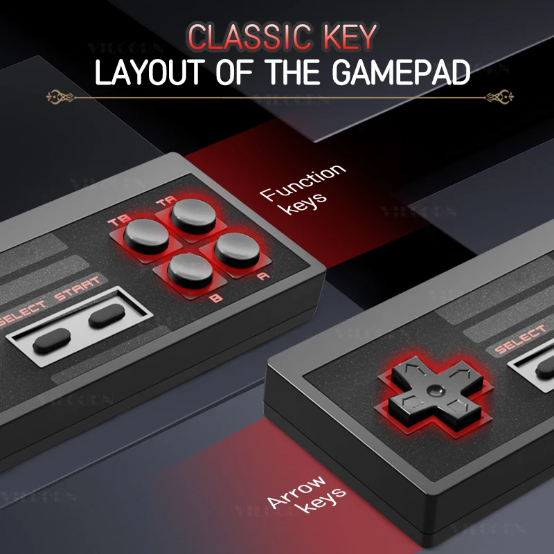 8 بت وحدة تحكم ألعاب صغيرة لعبة عصا AV إخراج لعبة فيديو وحدة التحكم 620 ألعاب ل NES/Dendy/Gameboy مع وحدة تحكم ألعاب لاسلكية #5