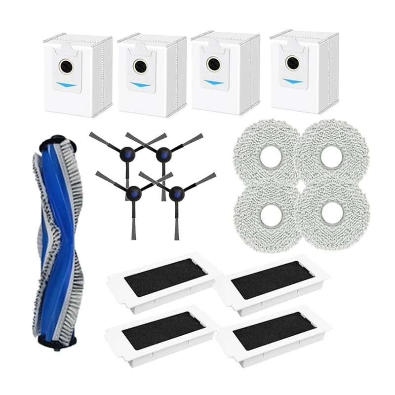 AC39-17 шт. для Ecovacs T30S / T30S AI / T30S COMBO / T30S PRO / T30S PRO OMNI Замена деталей робота-пылесоса
