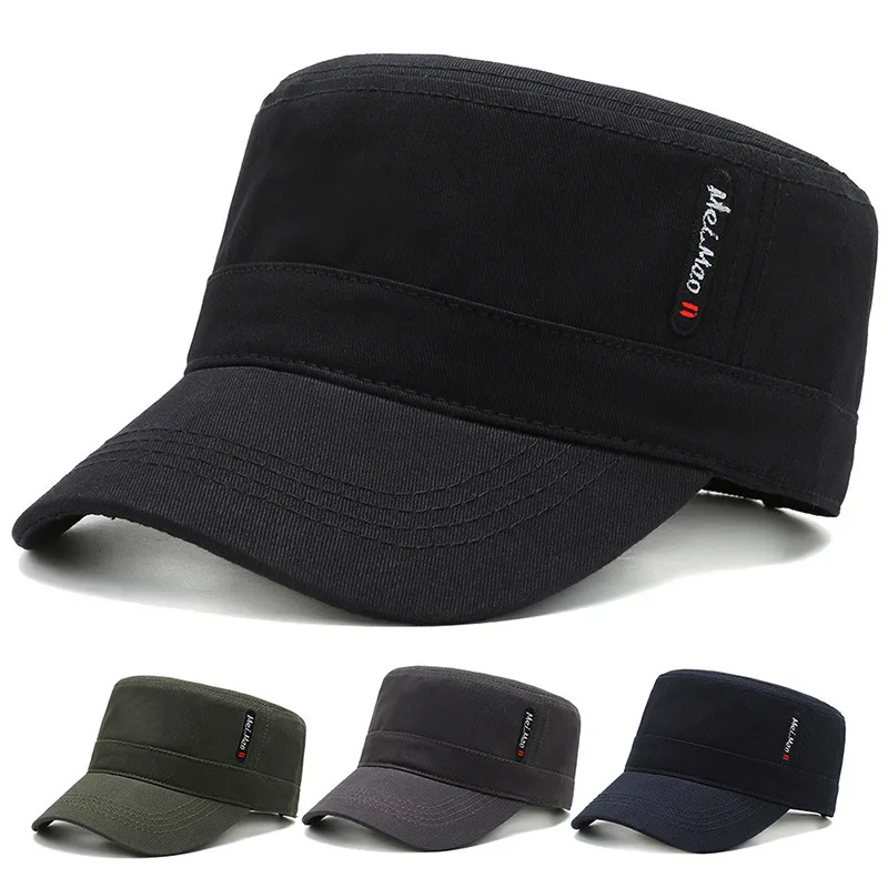 

Autumn Outdoor Caual Flat Military Trendy Youth Middle Aged Korean Style Spring Baeball Cap Sun Hat