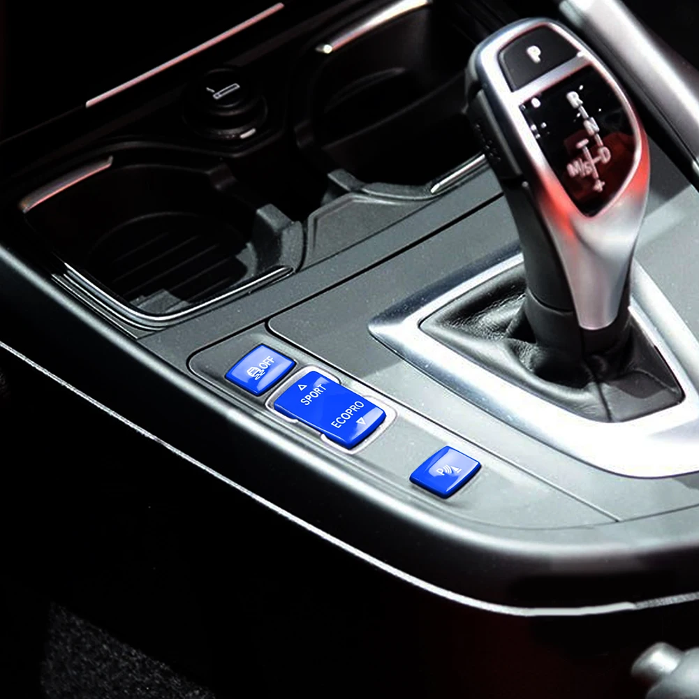 3PCS Button Cover Set For For BMW 2 3 4 Series Gear Position Panel Compatible with F20 F21 F22 F23 F30 F31 F32 F33 F34 F36