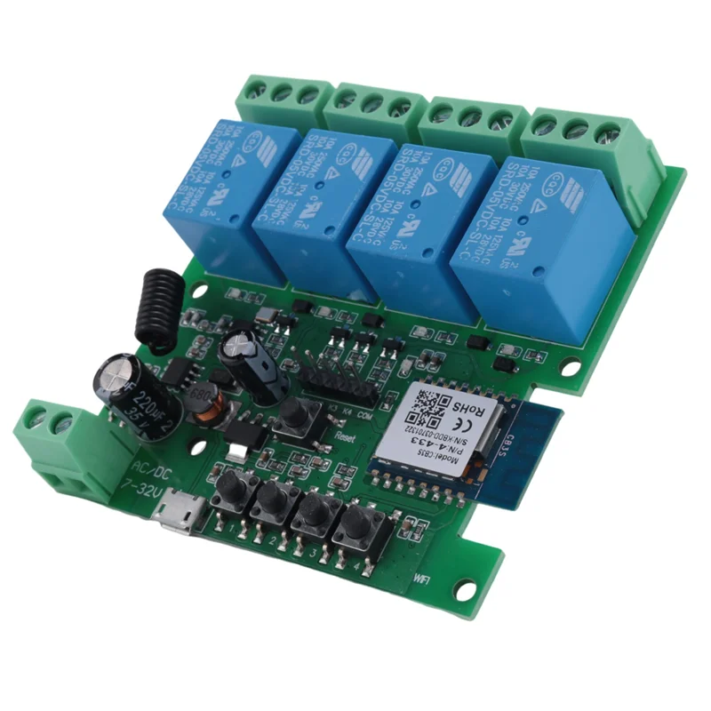 

B03C-1 PCS Tuya APP Модуль дистанционного управления для умного дома Зеленый пластик для Alexa Google Home