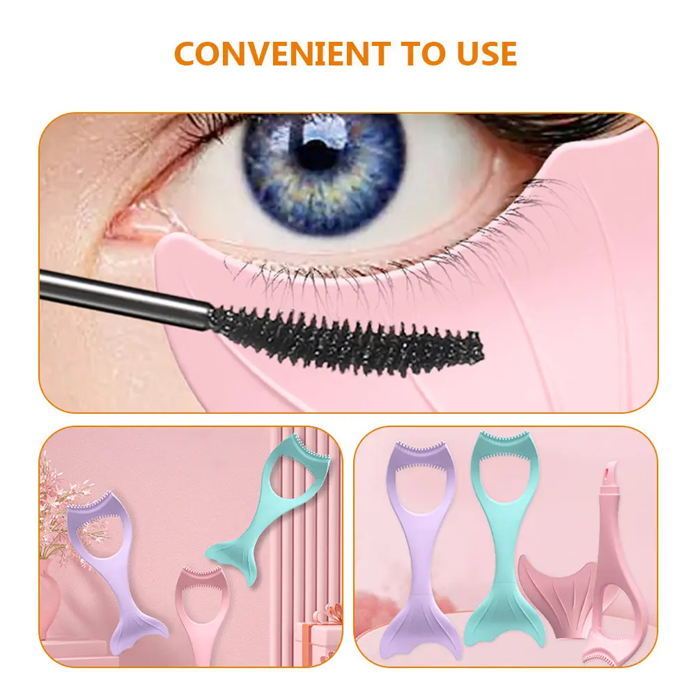 Herramienta Reutilizable de Silicona para Delineador de Ojos, Herramienta Profesional de Maquillaje de Ojos, Aplicador Multifunción para Pestañas, Cejas y Sombra de Ojos, Uso Diario