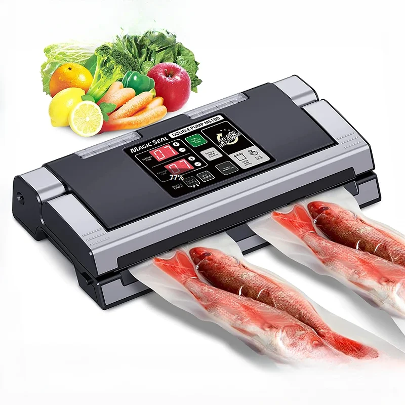 New Vacuum Food Sealers  40cm Bag Vacuum Sealer Packaging Machine Professional Wet Bag Sealing Machine Household Vacuum Sealer