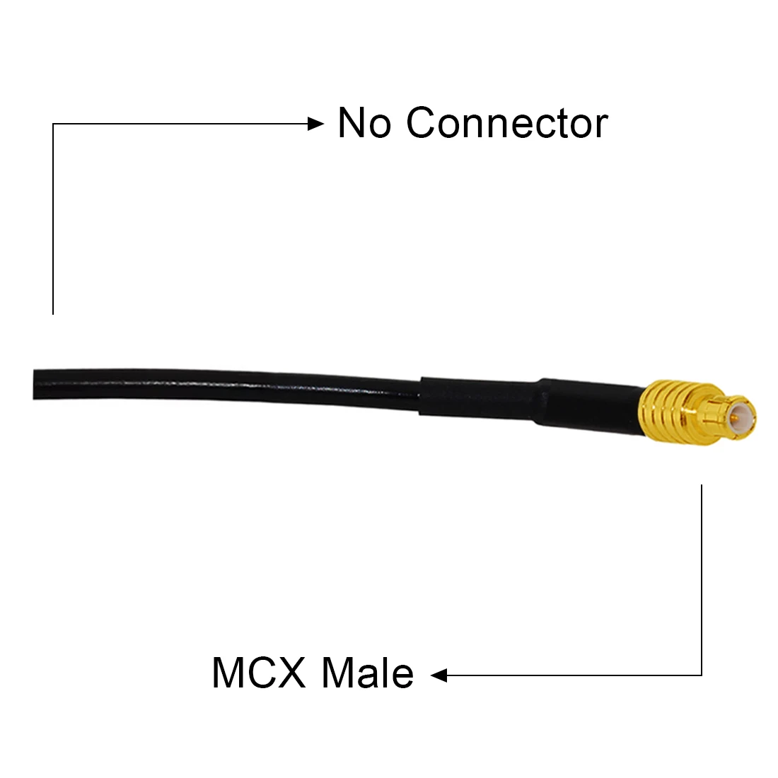 MCX męski prosty kabel pigtailowy RG174 10cm/15cm/20cm/30cm/50cm/100cm długości do adaptera anteny Wifi