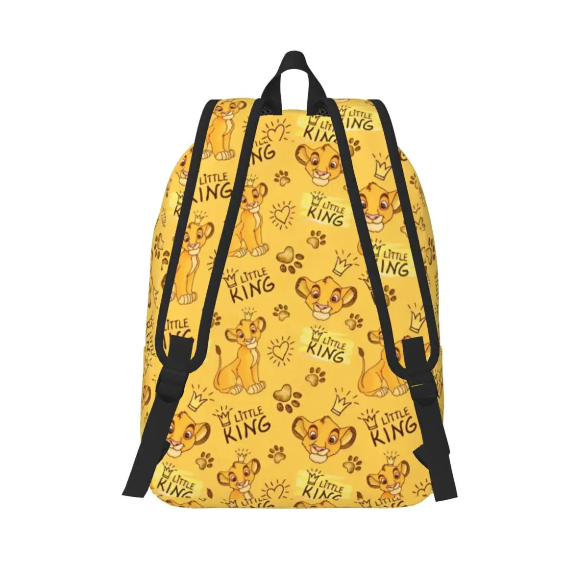 Ransel Lion King Simba Ransel Luar Ruangan Tas Sekolah Pakaian Jalanan Wanita Ransel Cetak Warna-warni