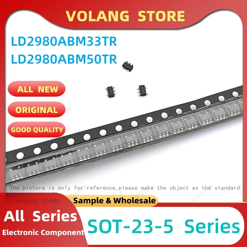 

5Pcs LD2980ABM33TR 3.3V SOT-23-5 LD2980ABM50TR 5V SOT-753 NEW SC-74A