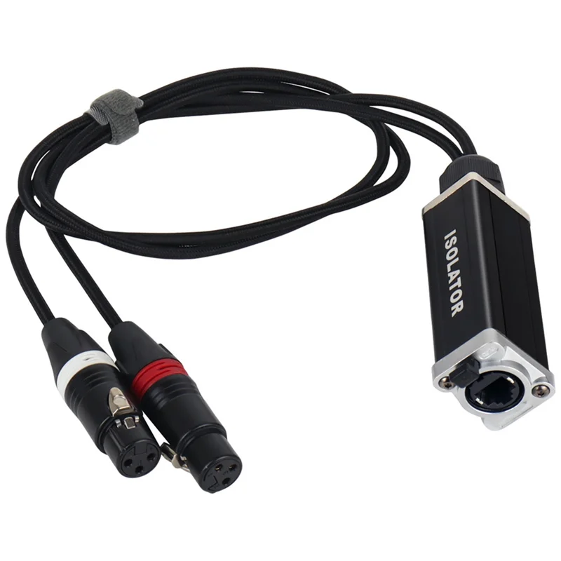 

A95Q-RJ45 Ethernet Extender 2 Channel XLR Network Cable Extender 3 Pin XLR Male And Female Network Signal Extender