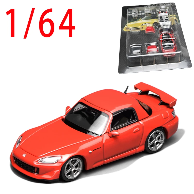 

MOTORHELIX Diecast 1/64 Scale Honda S2000 Type S Modular Car Model Alloy Honda S2000 Type S Toy Car Model Play Vehicles