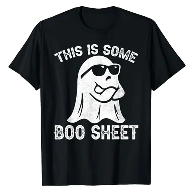 NG Novelty Gifts Short Sleeve Top Funny Halloween Boo Ghost Costume This Is Some Boo Sheet T-Shirt