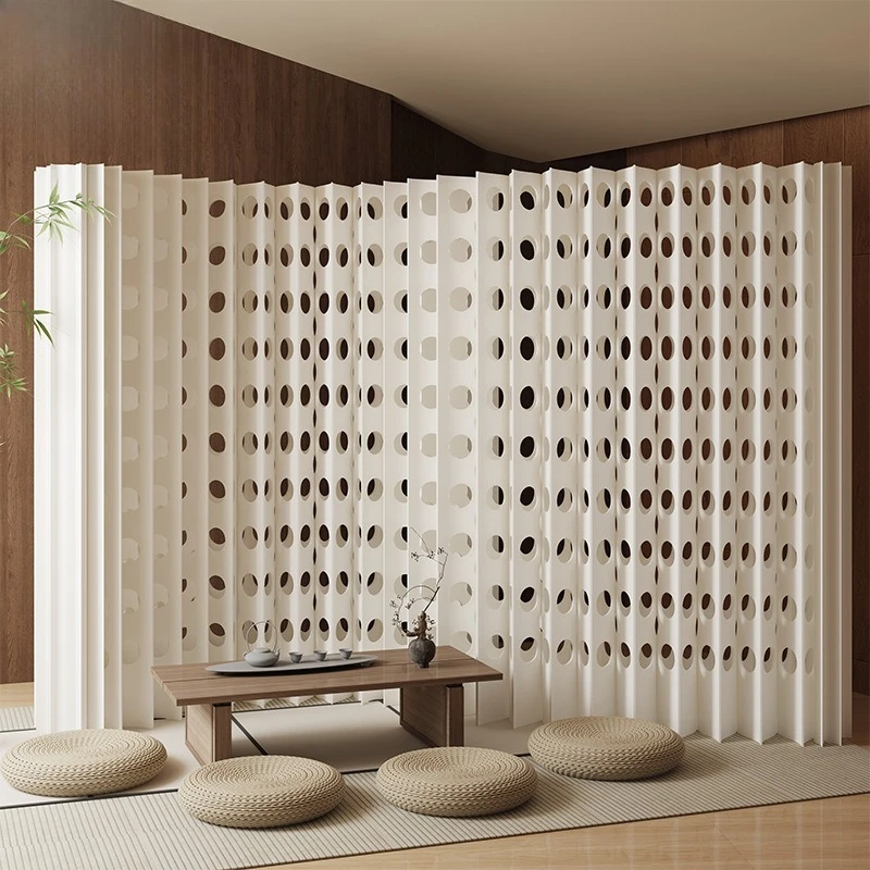 Organ paper partition wall office exhibition live stream background partition baffle partition folding