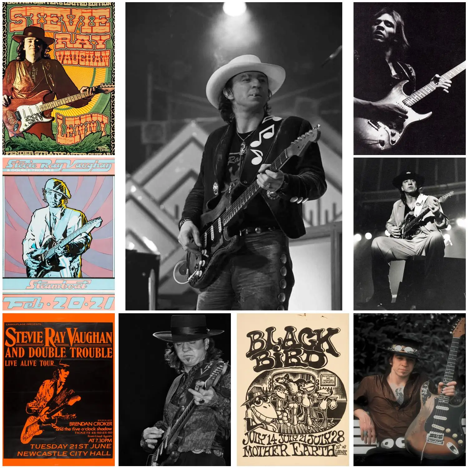 stevie ray vaughan  Poster Decorative Painting Canvas Poster Gift Wall Art Living Room Posters Bedroom Painting