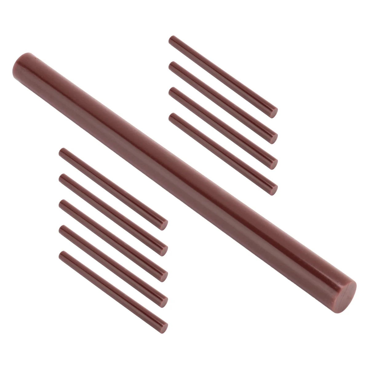 10pcs 100mm x 7mm Adhesive Hot Melt Glue Sticks For Hot Melt Glue Gun Brown