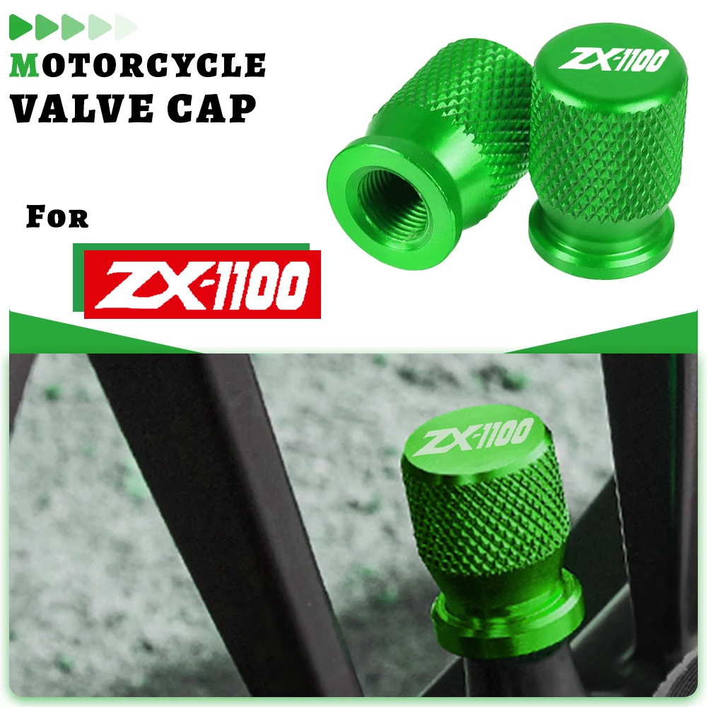 

FOR KAWASAKI ZX1100 ZX11 ZX 1100 1990-2001 2000 1999 ZX-11 Motorcycle CNC Vehicle Wheel Tire Valve Air Port Stem Cap Cover Plug