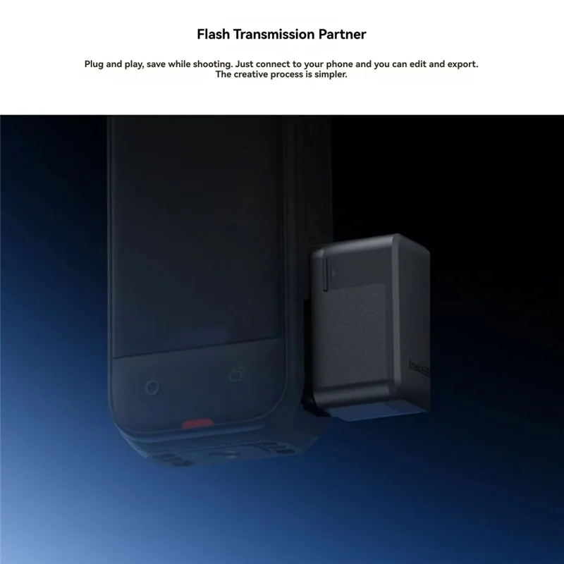 【NOVO】Para Insta360 X5 Leitor de transferência de dados de leitor rápido para câmeras de ação Insta360 para fotógrafos e videógrafos