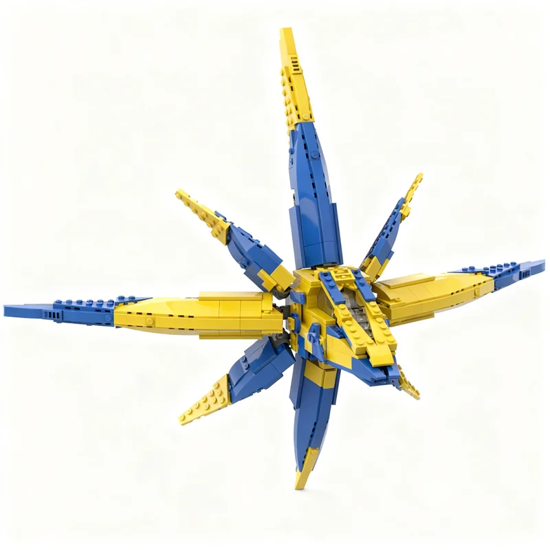 

519PCS MOC Hero Movie Ucs Nova Corp Starblaster Ship Guardians Galaxy In Minifigure Scale Model Building Blocks DIY Gift Display
