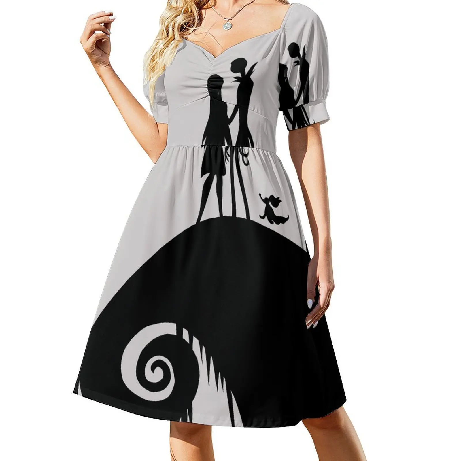 

Jack, Sally & Zero Short-Sleeved Dress Bridesmaid dress woman fairy dress summer woman 2025