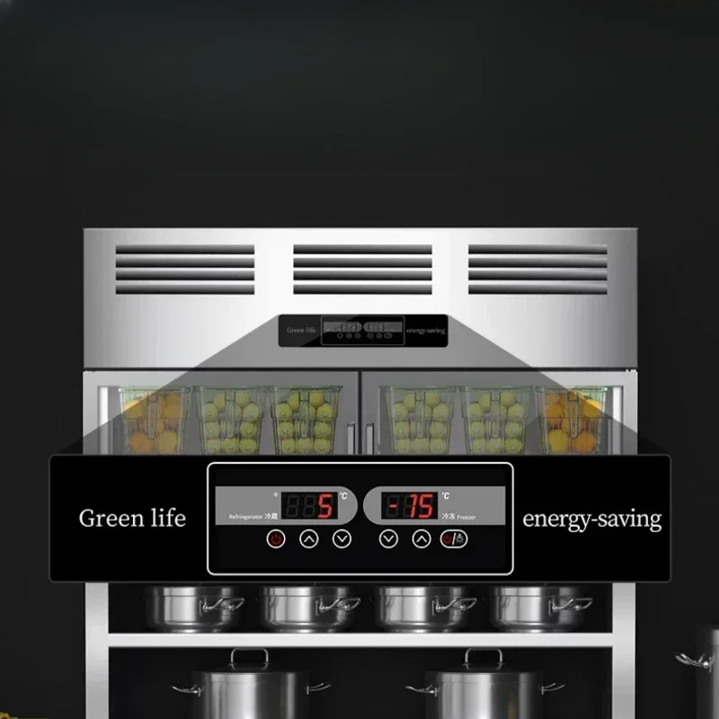 The sub-mother cabinet is a convenient multi-functional store for commercial refrigeration