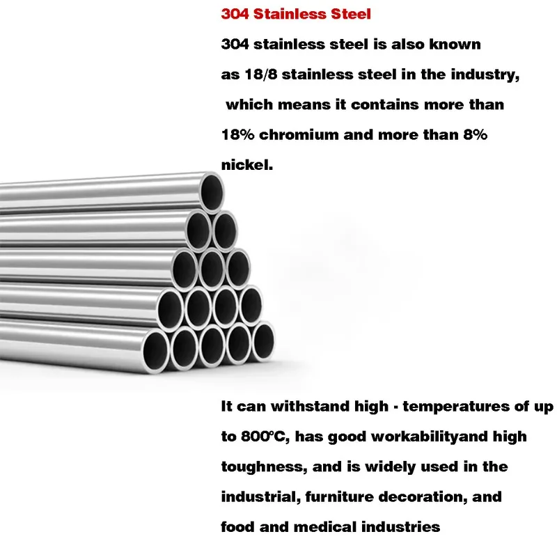 

304 Stainless Steel Hollow Sleeve Bearing Bushing Washer Unthreaded Round Standoff Spacer Sleeve M10 M12 M13 M14