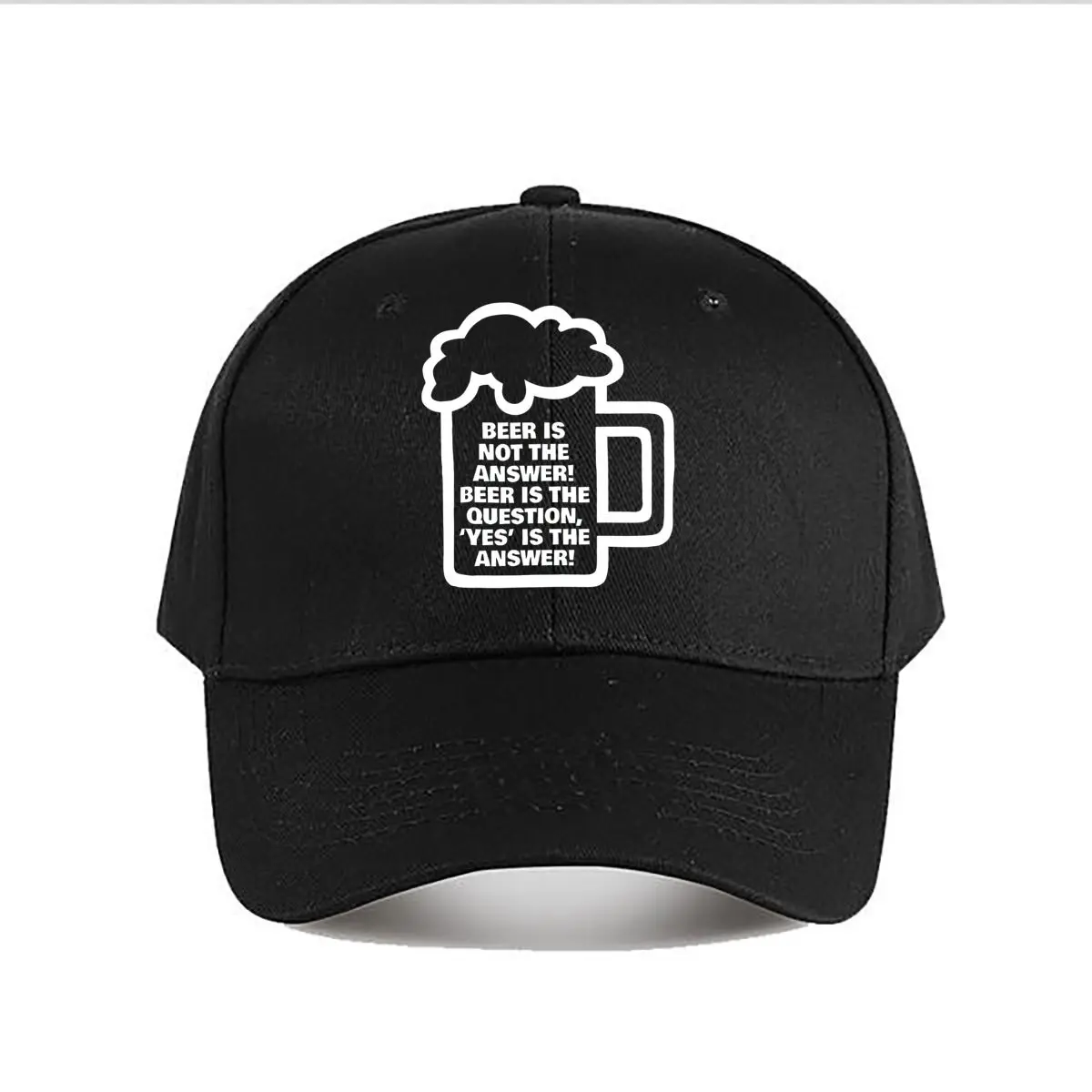 Beer Is Not The Answer Baseball Cap Fashion Men Sunhat Women's Outdoor Sports