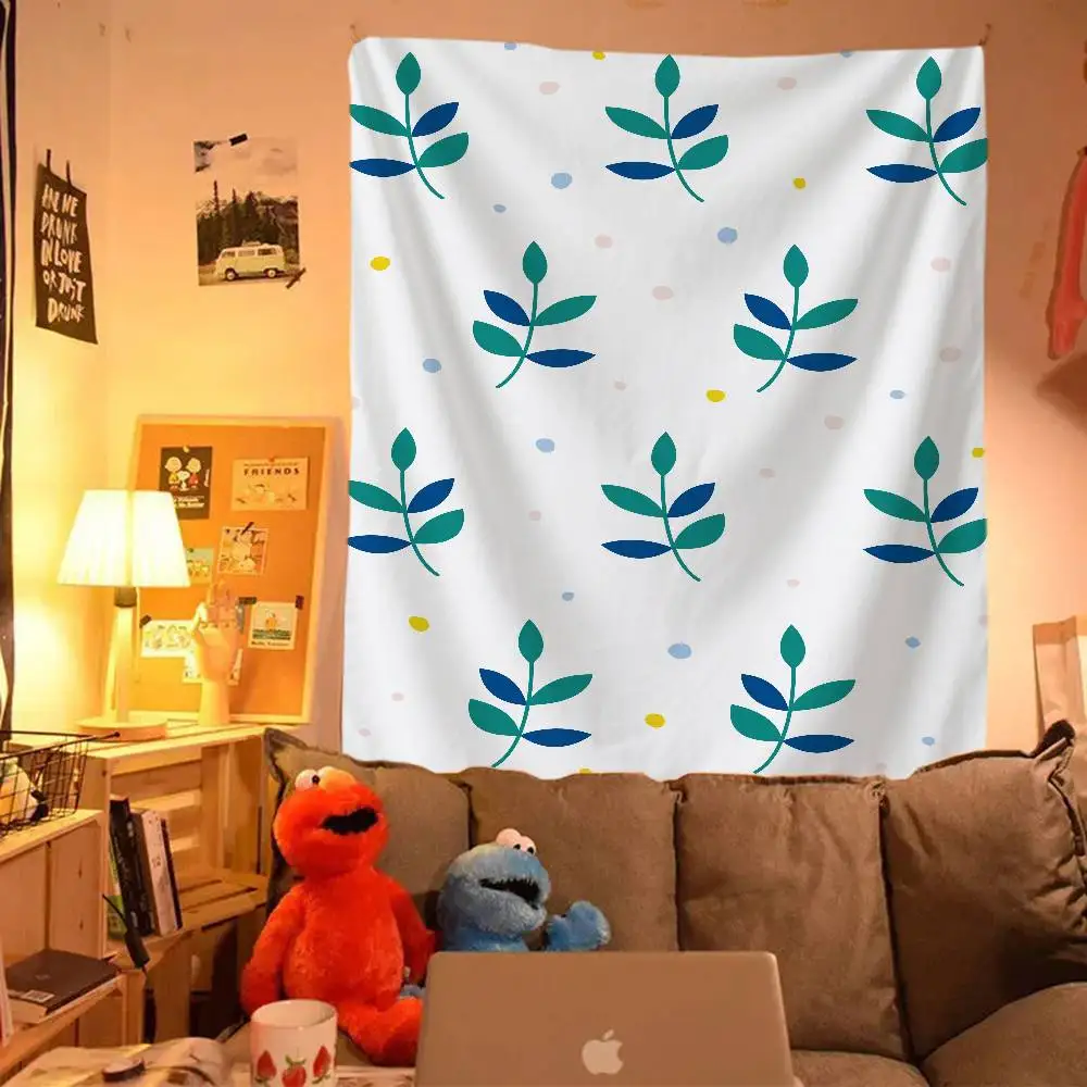 

Простой мультяшный узор с принтом, висящий богемный гобелен, подвесной Таро, хиппи, настенные коврики, настенный домашний декор в общежитии