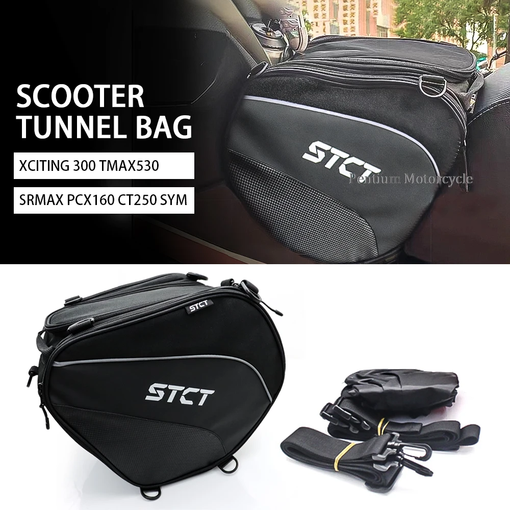 

TMAX530 PCX160 Motorcycle Scooter Tunnel Seat Bag For SRMAX PCX 160 TMAX 530 CT250 XCITING 300 Saddle Bags