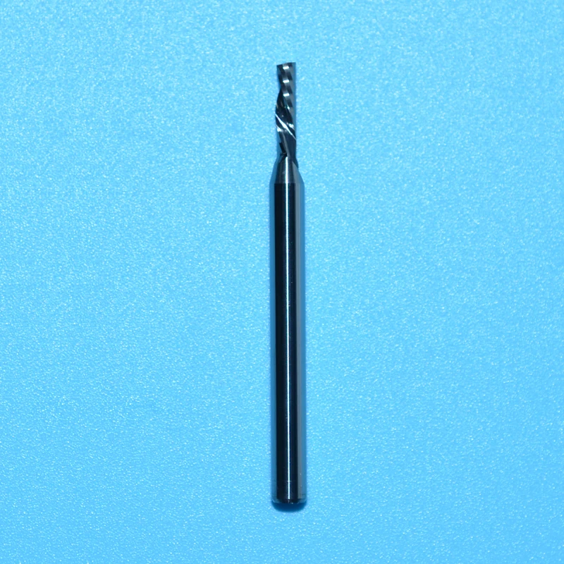 Fresa de extremo helicoidal izquierda, brocas de carburo ranurado para cortar, MDF, PVC, madera, herramientas de tablero de plástico