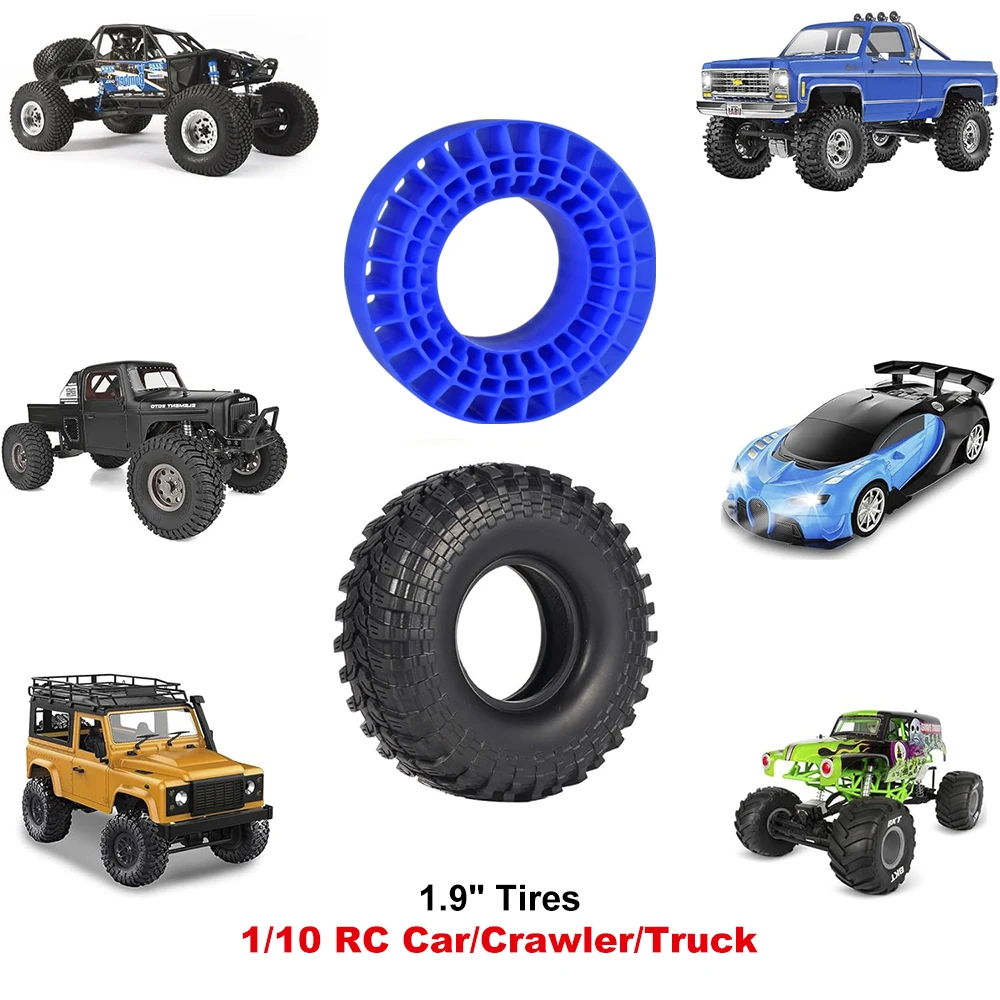 9IMOD 1.9inch Tires Insert Crawler tires Silicone Rubber Insert Foam Waterproof for 1/10 TRX4 SCX10