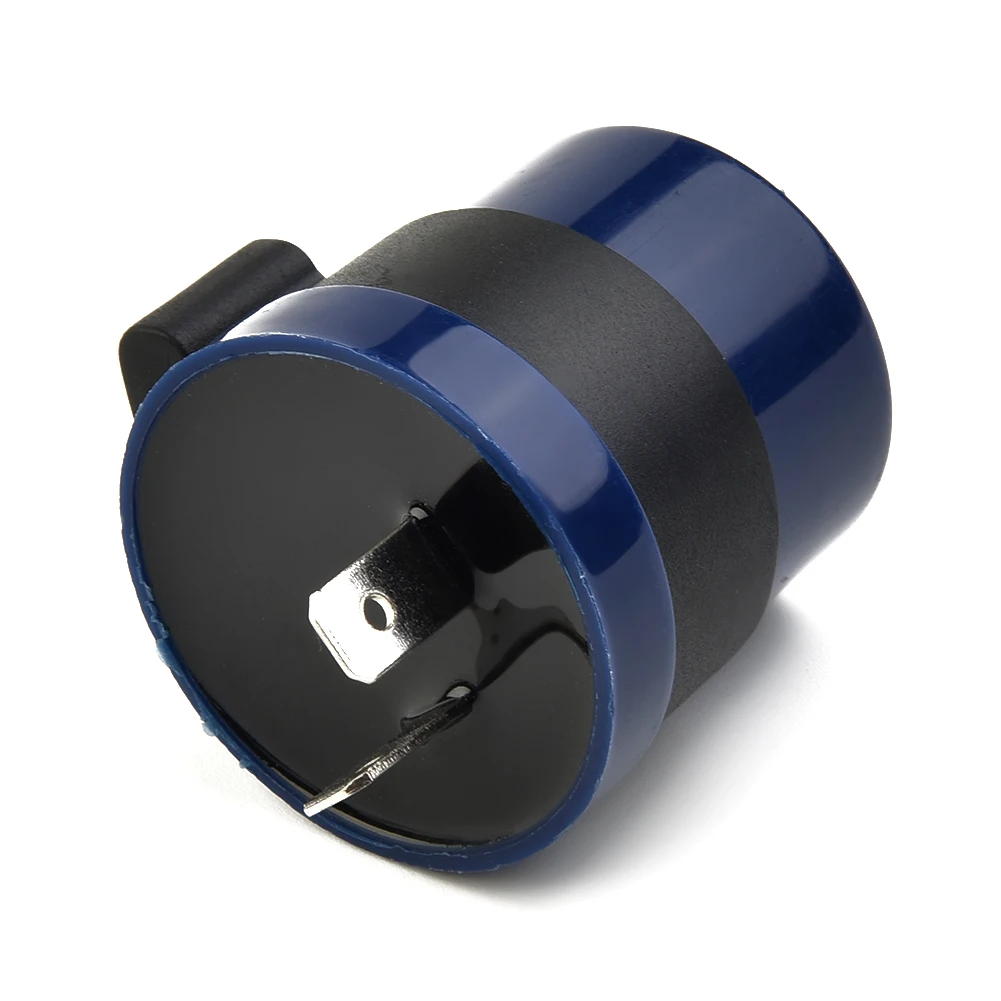

Blue+ Black Indicator ABS Plastic+Metal Inbuilt Resistors Blue+Black Display Flasher Lighting Motorcycle 2 Pin