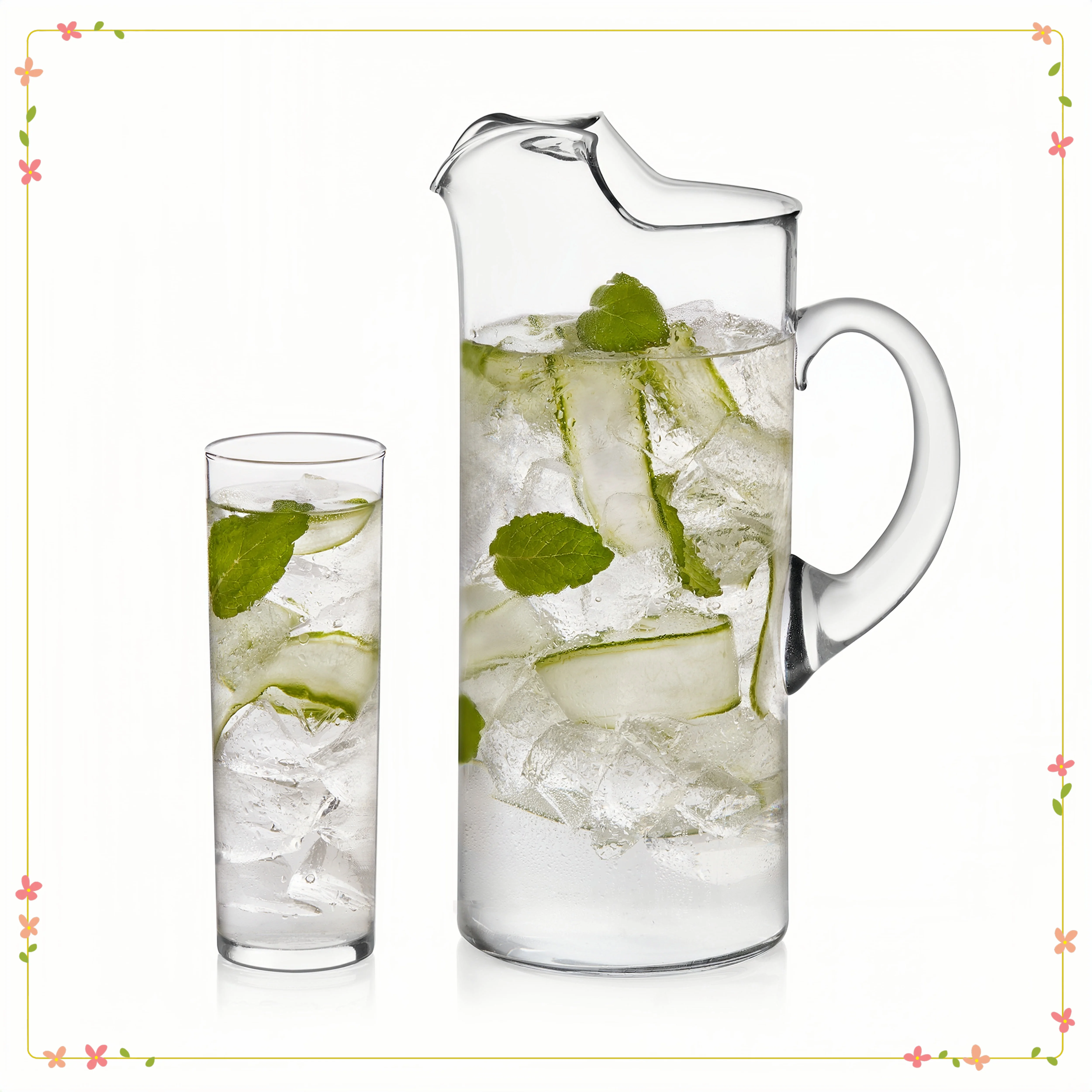 

Современный набор из 6 стаканов и кувшинов Highball, высокая коктейльная посуда для питомника, вечеринок и развлечений