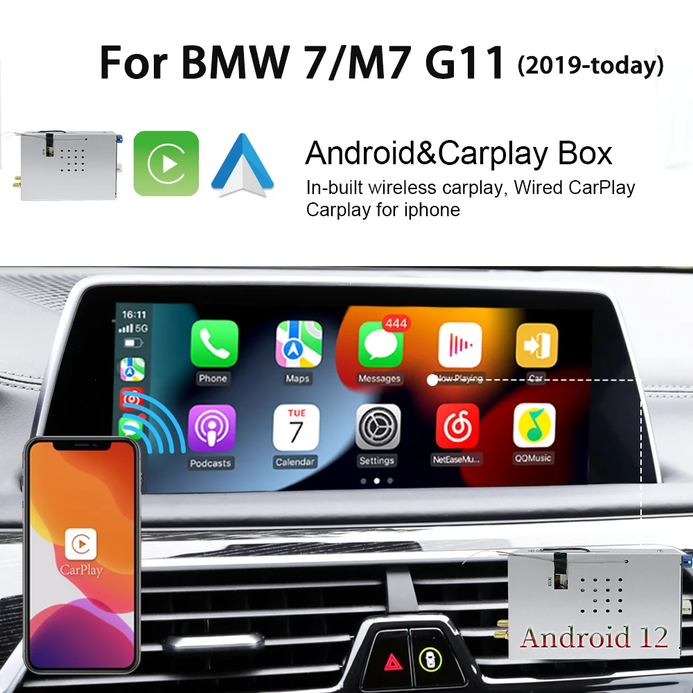 

Wit-Up for BMW 7 M7 G11 2019-2023 iDrive7 Carplay Box Android Box Carplay Box AI Carplay Apple CarPlay Android Auto