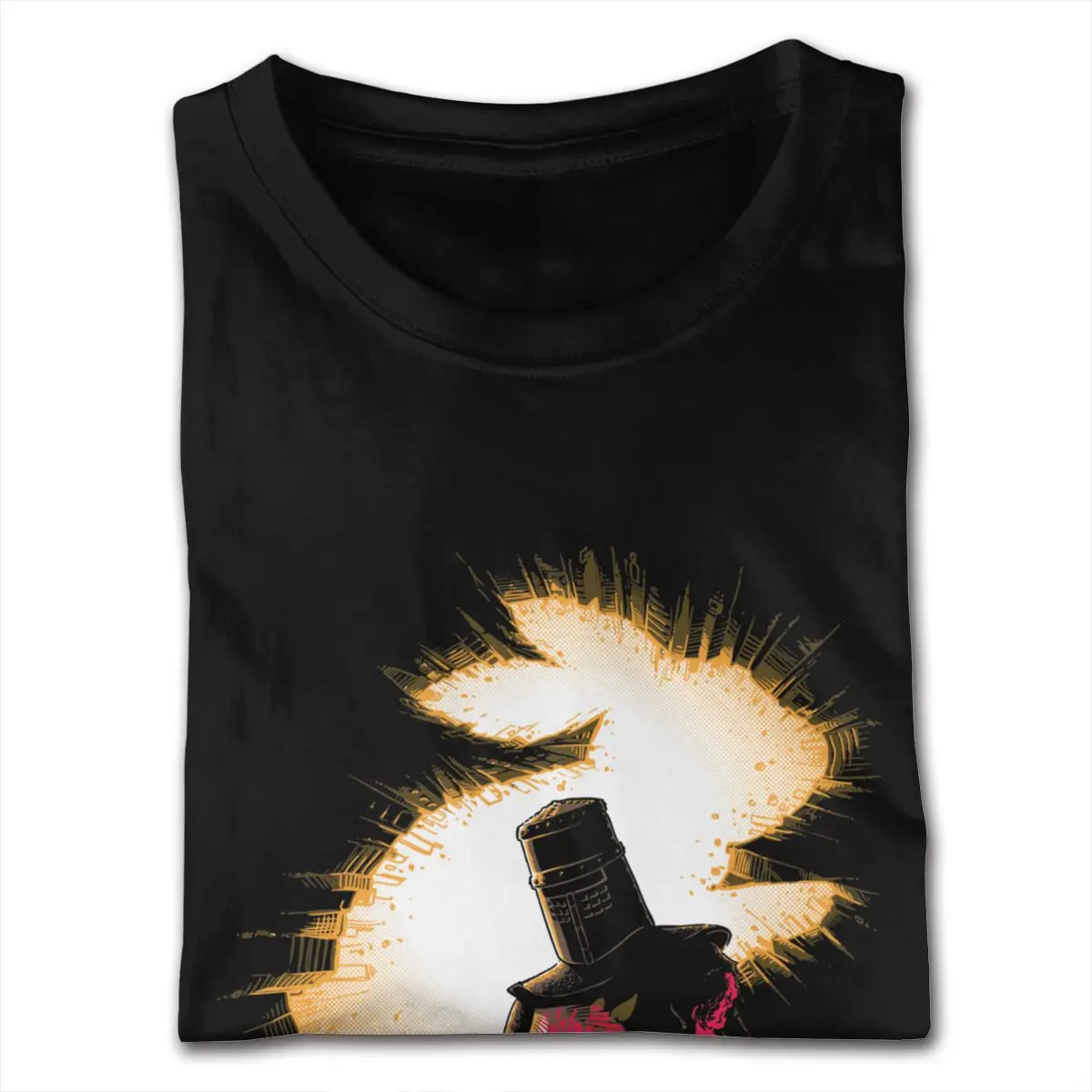 رخيصة تيس ولكن خدش مونتي بيثون الفارس الأسود تي شيرت التي شيرت رجل 6XL القمصان السوداء #2