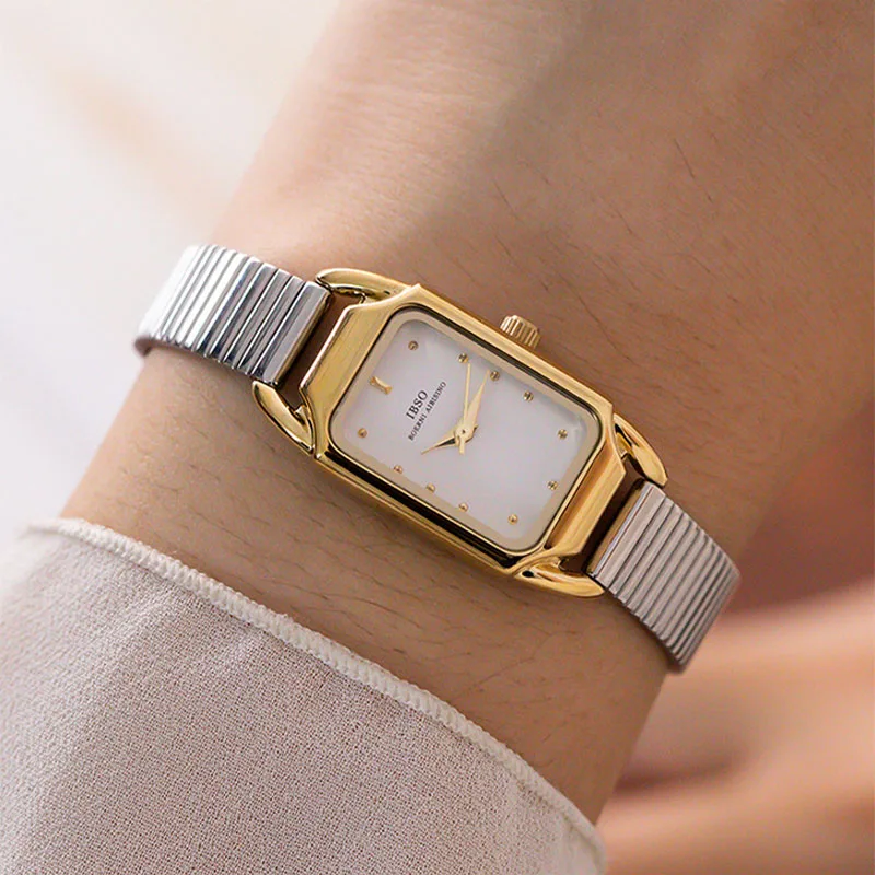 Orologi da donna di lusso quadrante grande in acciaio inossidabile Casual Youth Girl Hand Clock impermeabile orologio da polso da donna di moda di marca originale