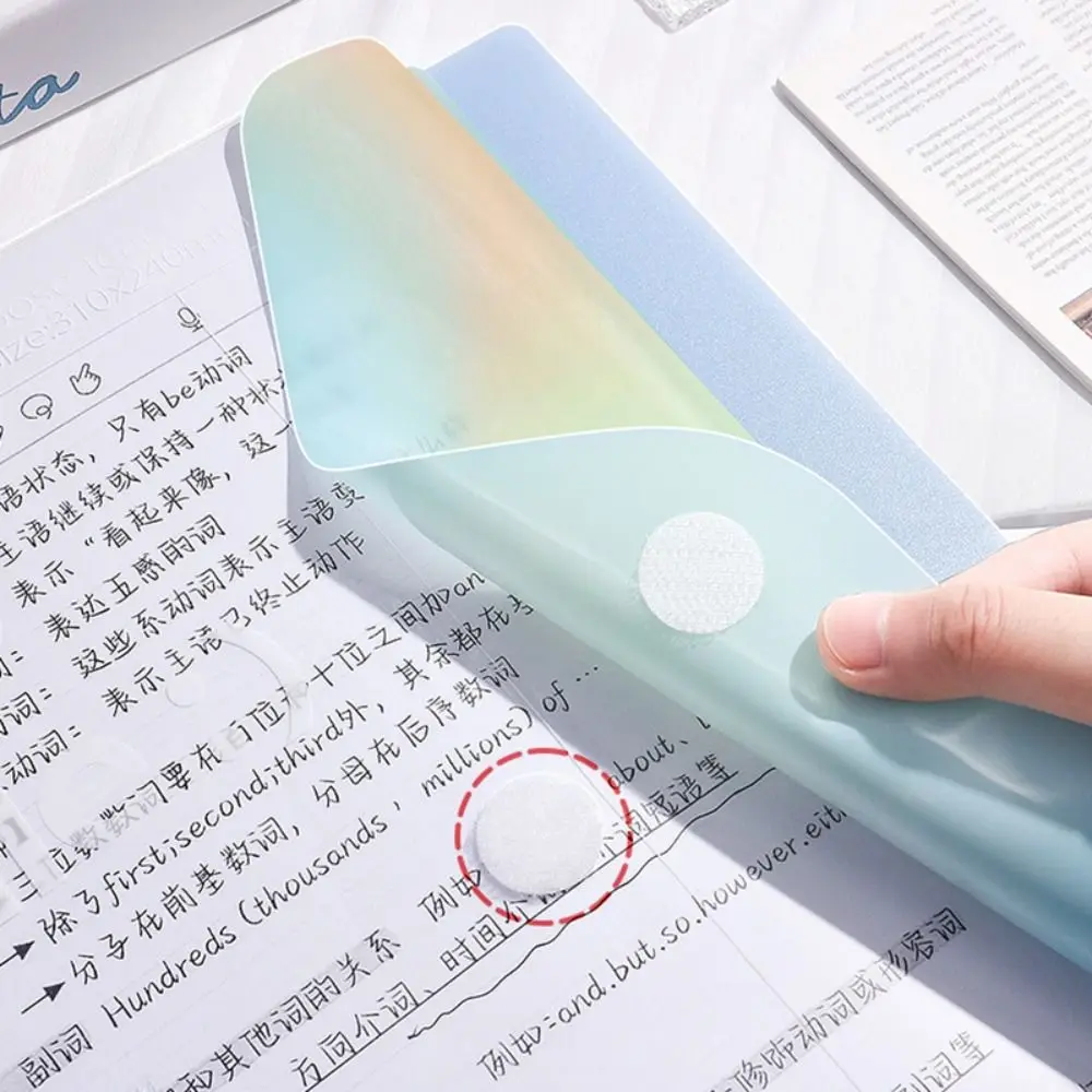 Simple Loose Leaf A4 File Folder Transparent Detachable Exam Paper Storage Bag Students Stationery File Bag Students