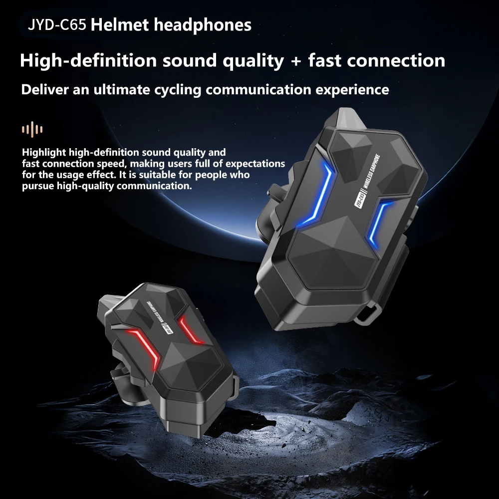 C65 Motorhelm Intercom Headset Draadloze Headset voor Motorhelm