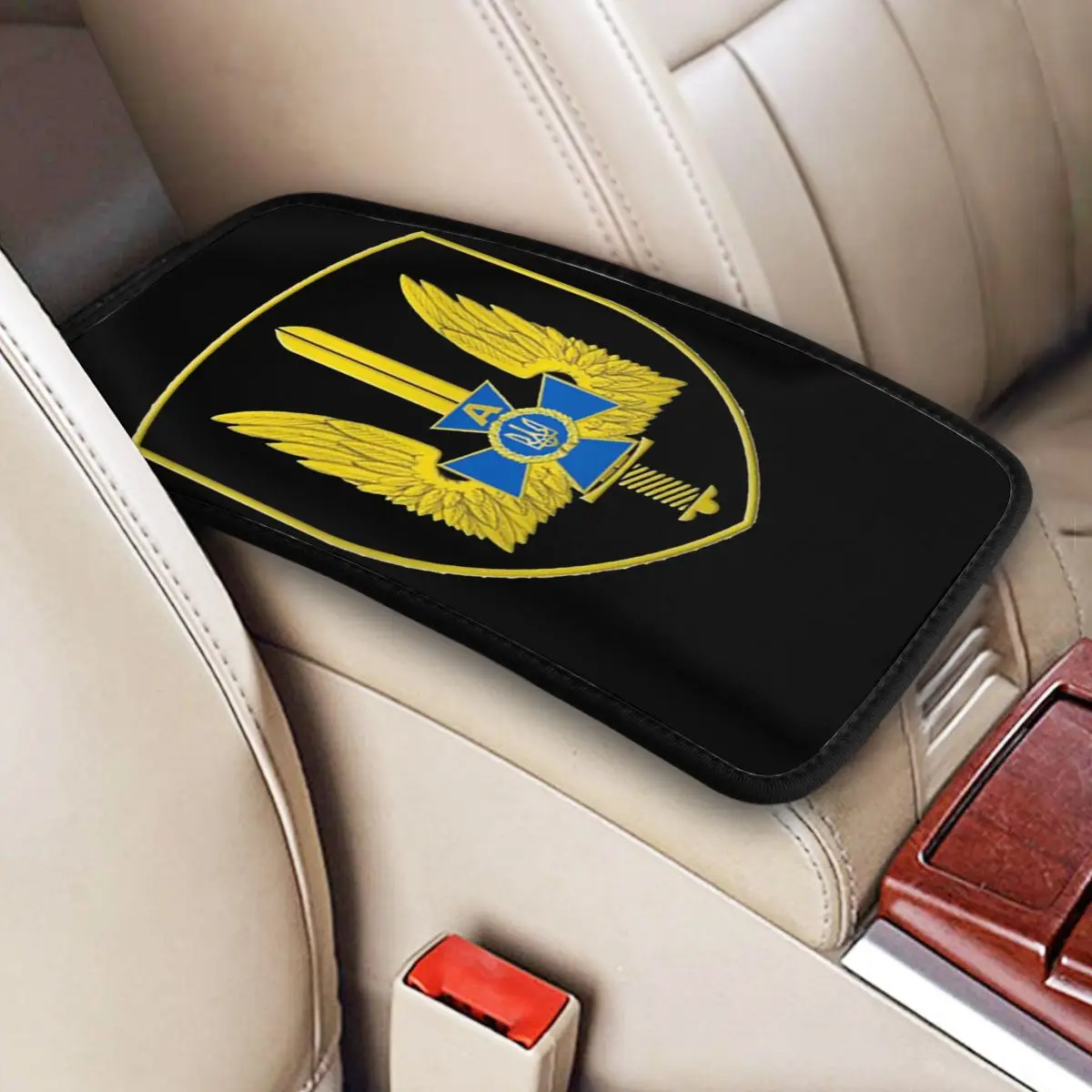 Center Console Cover Pad Universal Car Accessories Special Forces Of Ukraine Car Arm Rest Cover Mat Ukrainian Alpha Spetsnaz