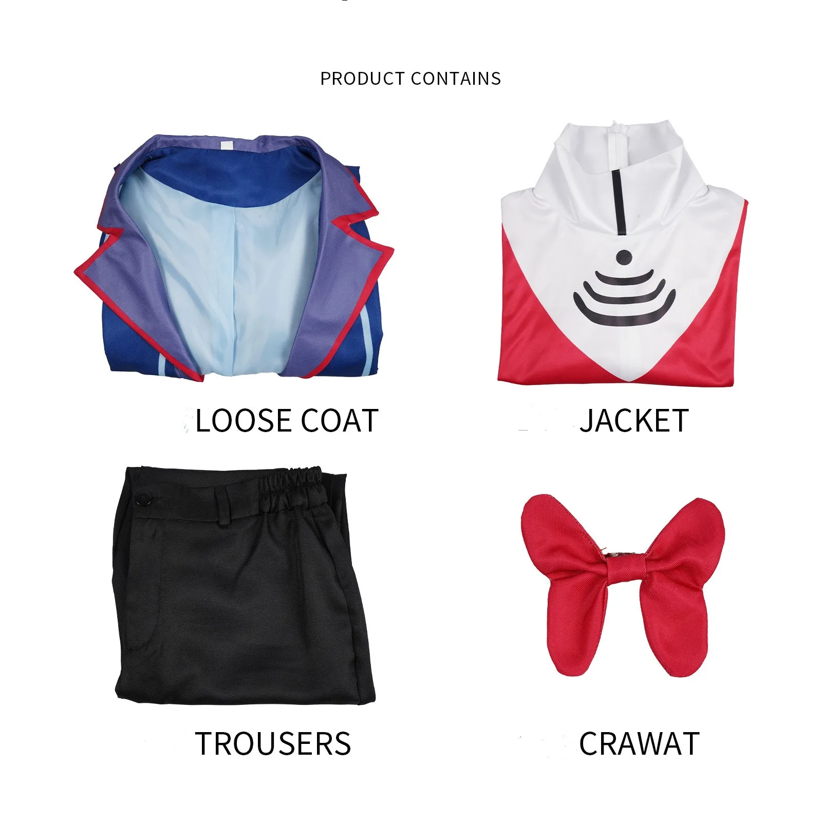 Costume de Cosplay de Tyx pour Homme et Femme, Uniforme de Hazbin d'Anime, Tenue de Carnaval d'Halloween Unisexe pour Adulte