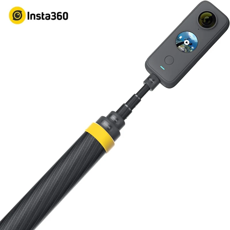 X5 Insta360 3 m 9,8 piedi Selfie Stick in edizione estesa per X4, X3, ONE RS, ONE X2, ONE R, ONE X, ONE Action Camera