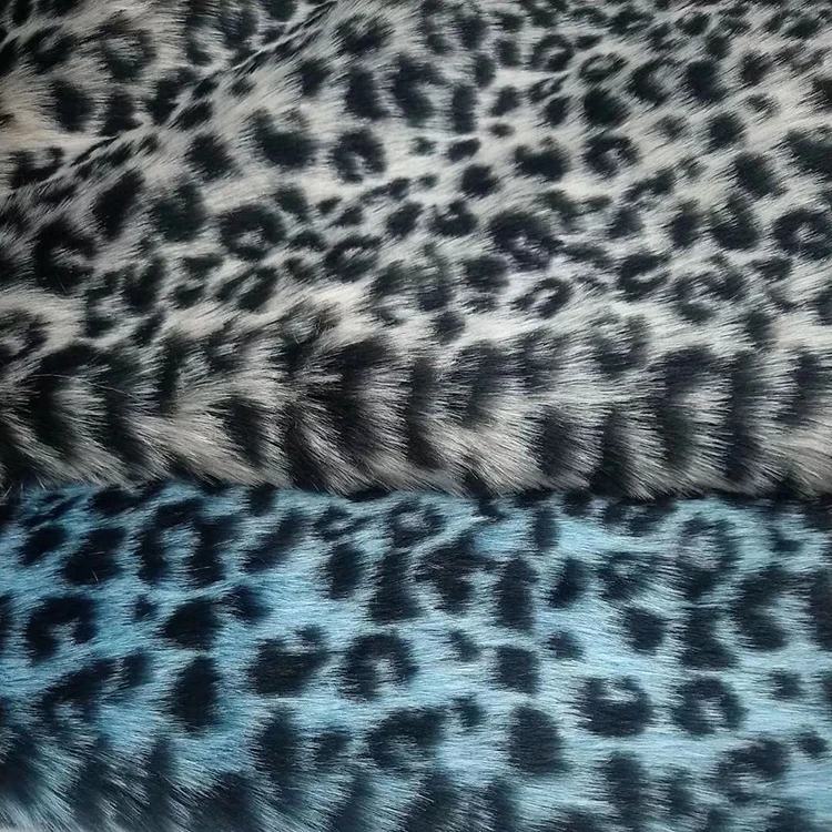 160*100cm faux fur imitation leopard large fur jacquard spots  plush faux fur fabric for coat  vest fausse fourrure tissu