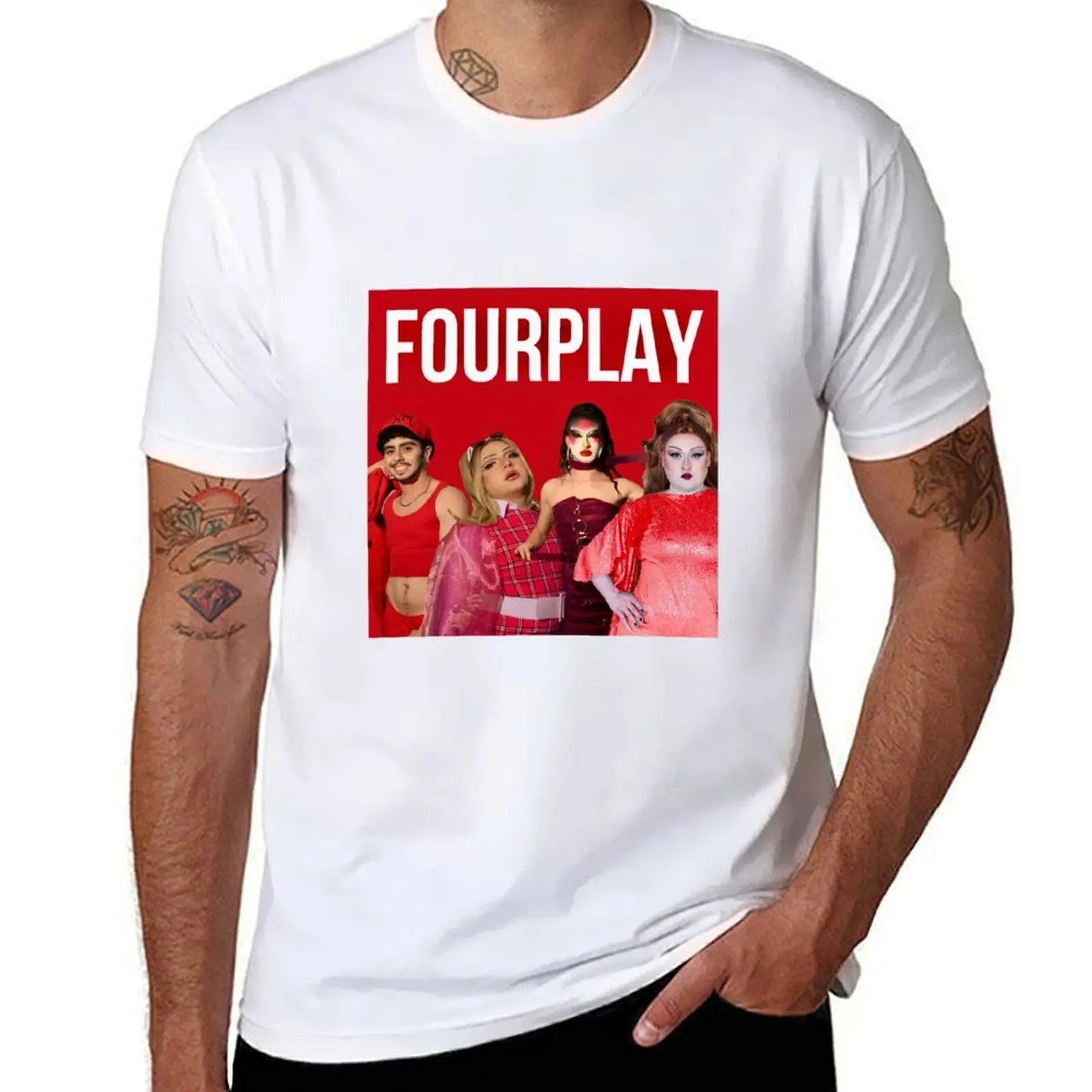 

Fourplay Album Cover T-Shirt cotton tshirt 100% t shirt man plain t shirts for man graphic vintage T-shirt