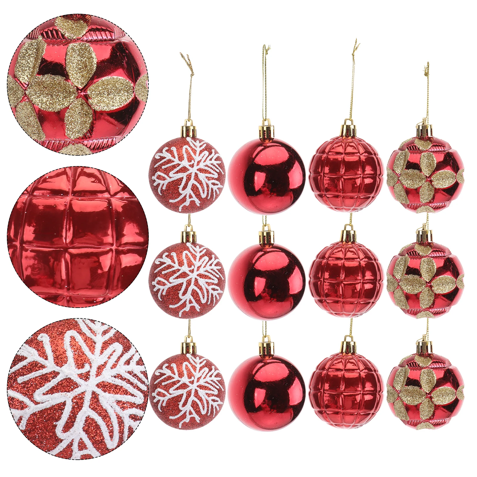 

24 Pcs Balls Shatterproof naments for Home Decor Christmas Hanging Christmas Tree nament Balls Ball Festive Party Wedding
