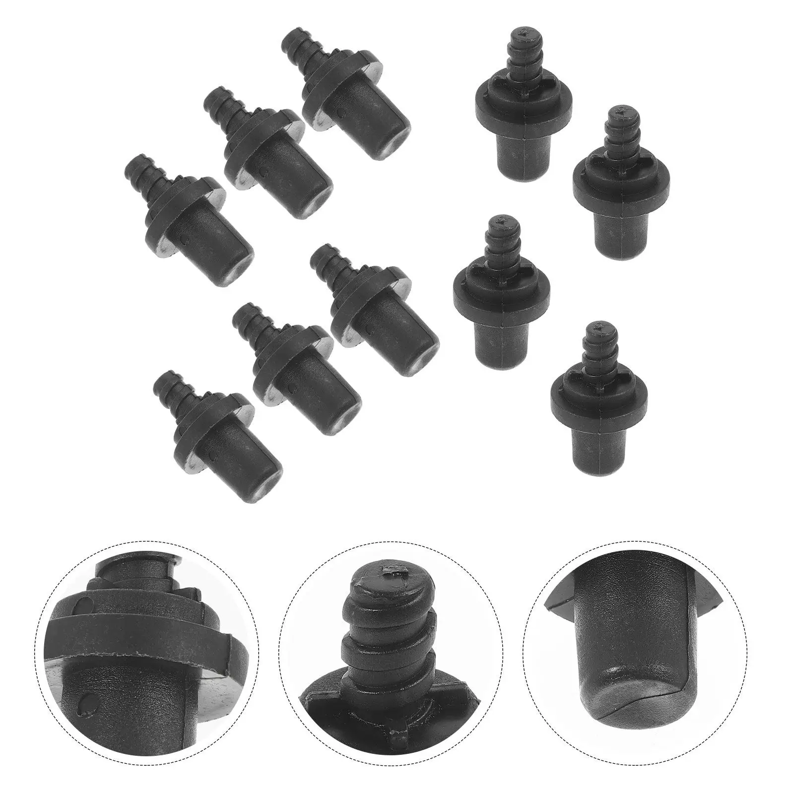 

Набор из 10 пластиковых соединителей для ручек туалетных ёршиков с резьбой, сменные адаптеры, комплектующие для насадок, крепления для штанг