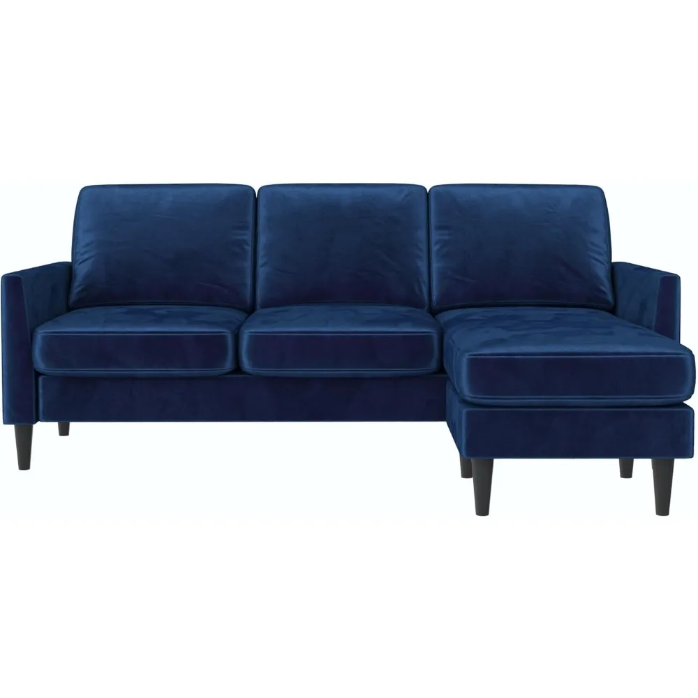 

Reversible Sofa Sectional, Blue Velvet