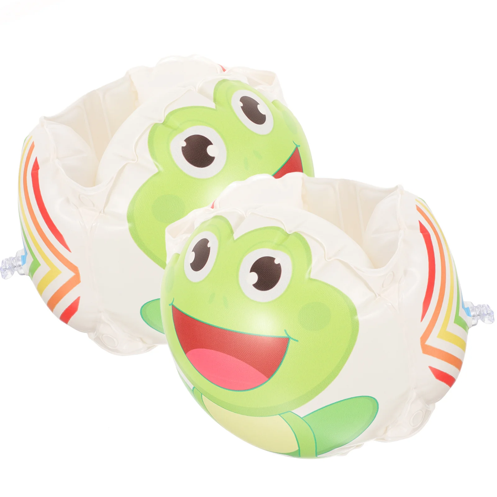 1 زوج الضفدع الذراع يطفو دائم نفخ السباحة شارة الاطفال تعويم حلقة بركة السباحة لوازم التدريب العائمة أكمام أذرع تبريد #1