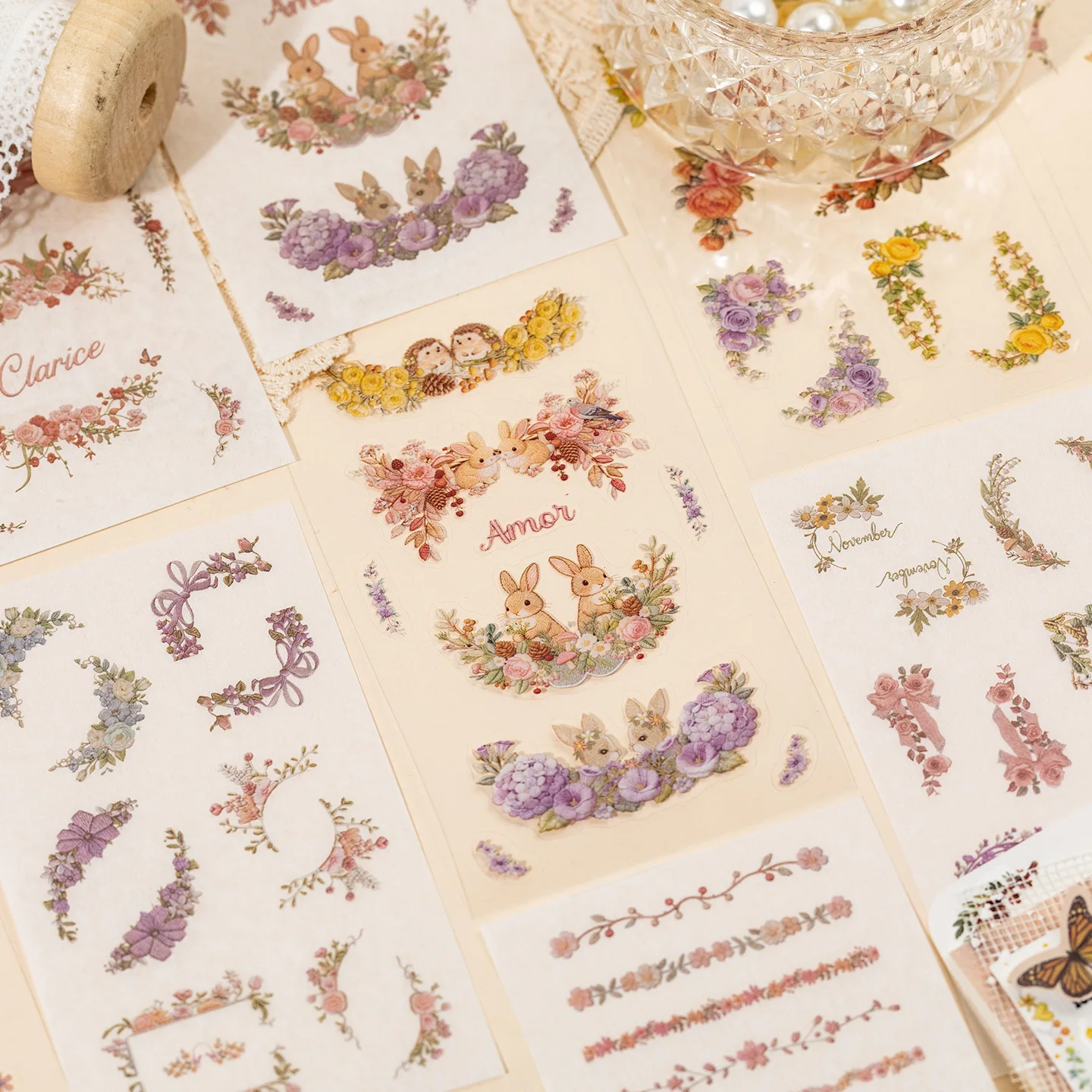 20 قطعة ملصقات تطريز ثلاثية ال - مراجعة Embroidery Journal Book وسعره