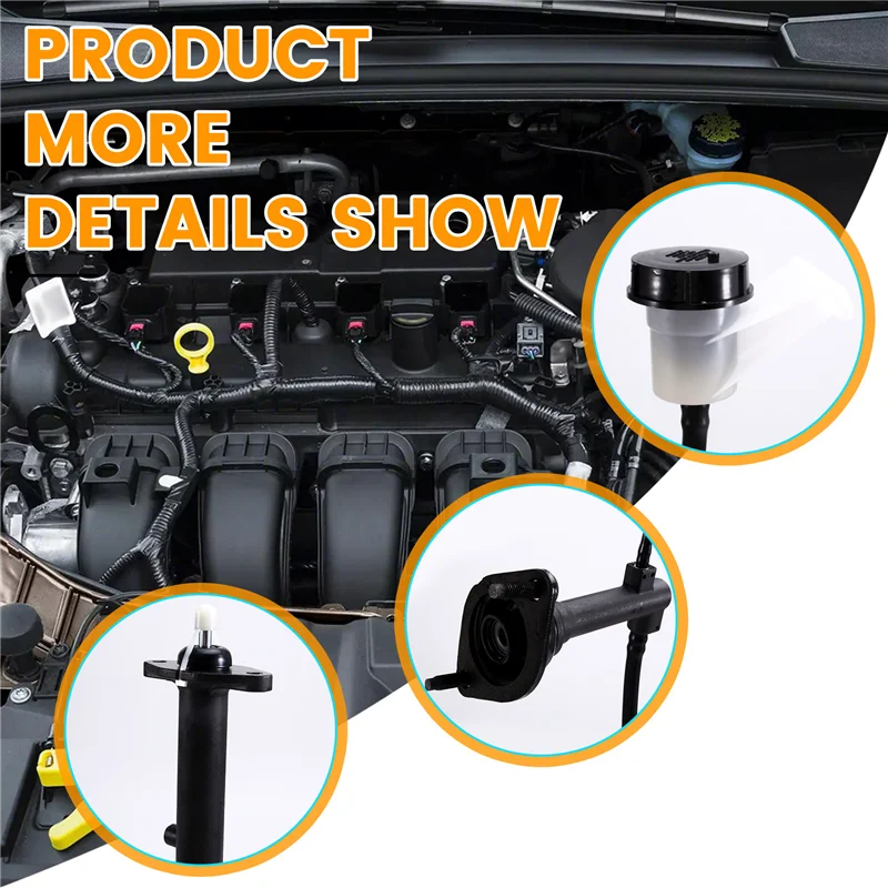 

AU28-52107791AA Clutch Master+Slave Cylinder Assembly Clutch Hydraulic Line For Dodge Ram 1500 2500 3500 5.9L 00-03
