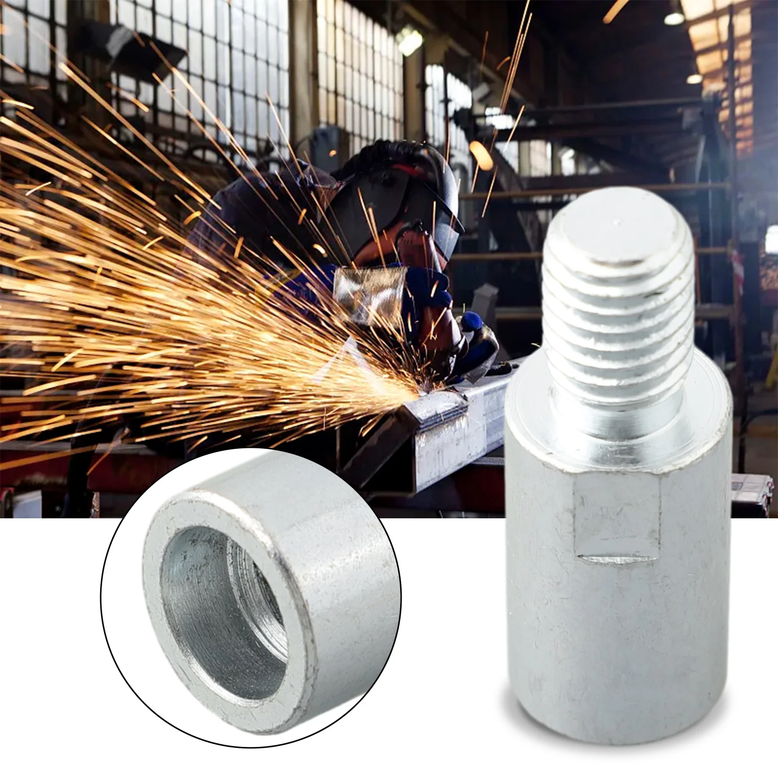 1pc 40/60/80/140mm Angle Grinder Adapter Rod Extension Rod M10 Threaded =Rod =For= Model 100 AngleGrinderPolisherAccessories